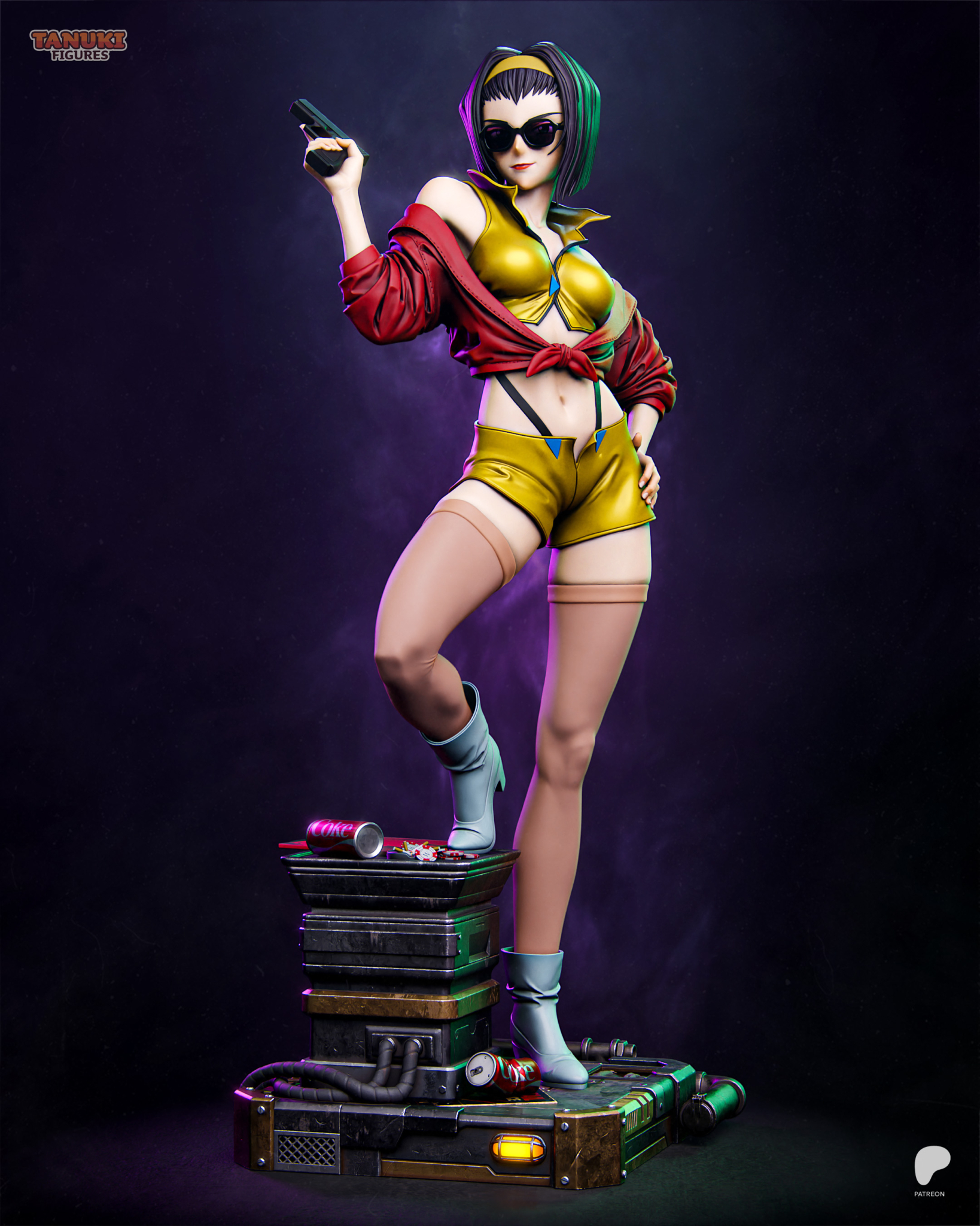Faye Valentine STL 2 + Bust - Cowboy Bebop