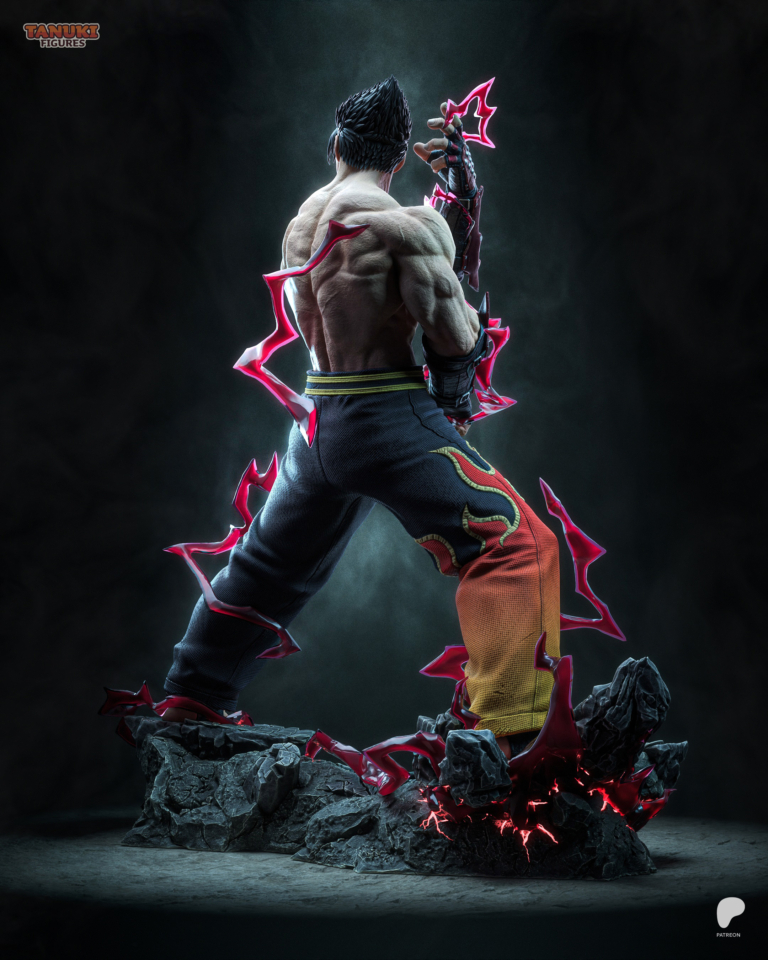Jin Kazama STL + Bust - Tekken
