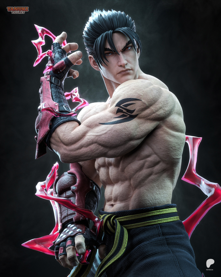 Jin Kazama STL + Bust - Tekken