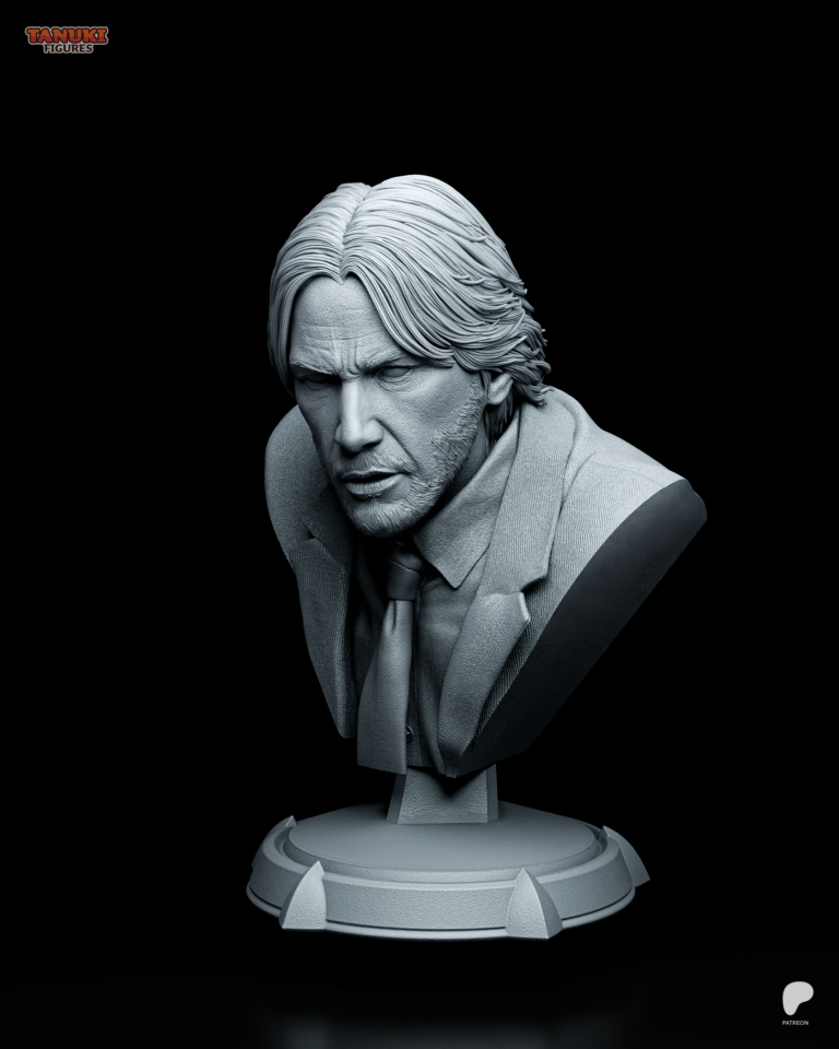 John Wick STL + Bust - John Wick