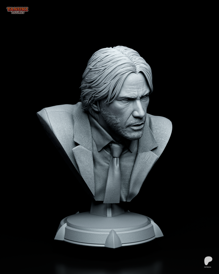 John Wick STL + Bust - John Wick