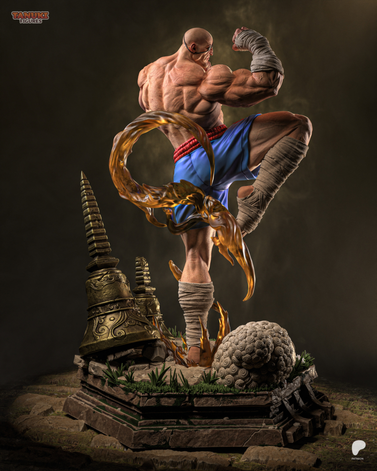 Sagat STL + Bust - Street Fighter