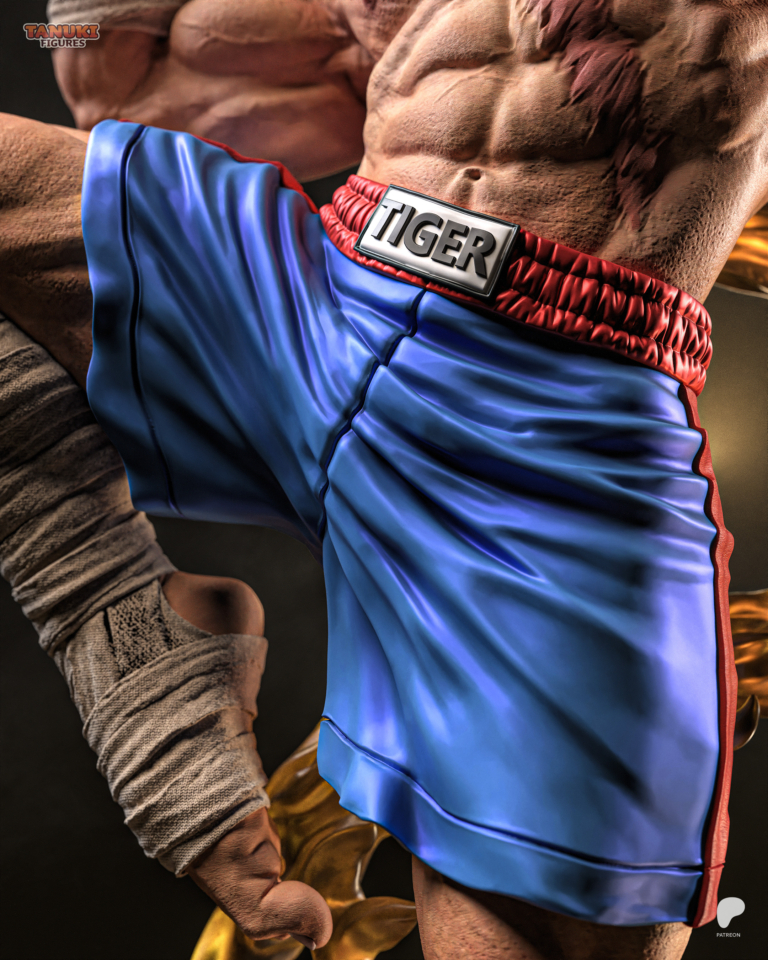 Sagat STL + Bust - Street Fighter