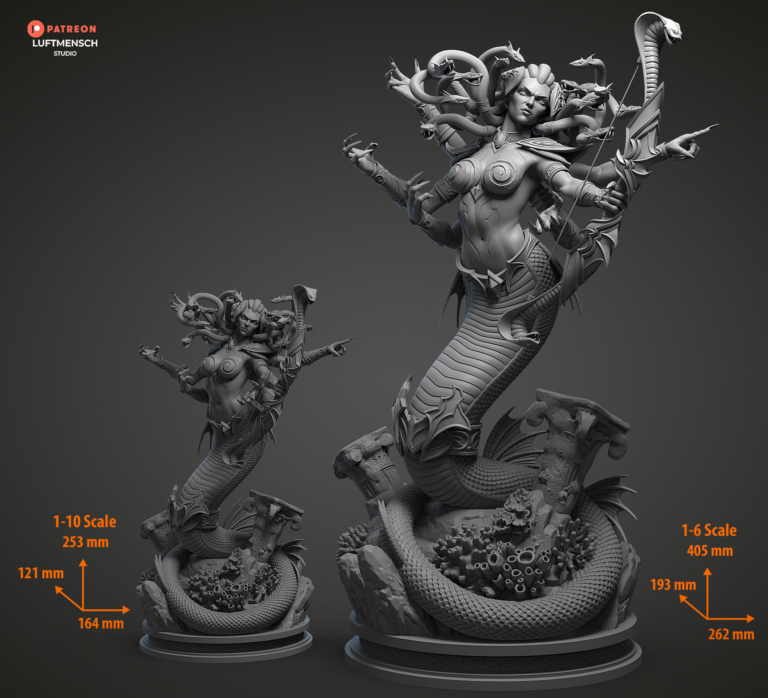 Lady Vashj STL + NSFW - Warcraft