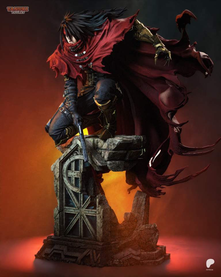 Vincent Valentine STL 2 + Bust - Final Fantasy
