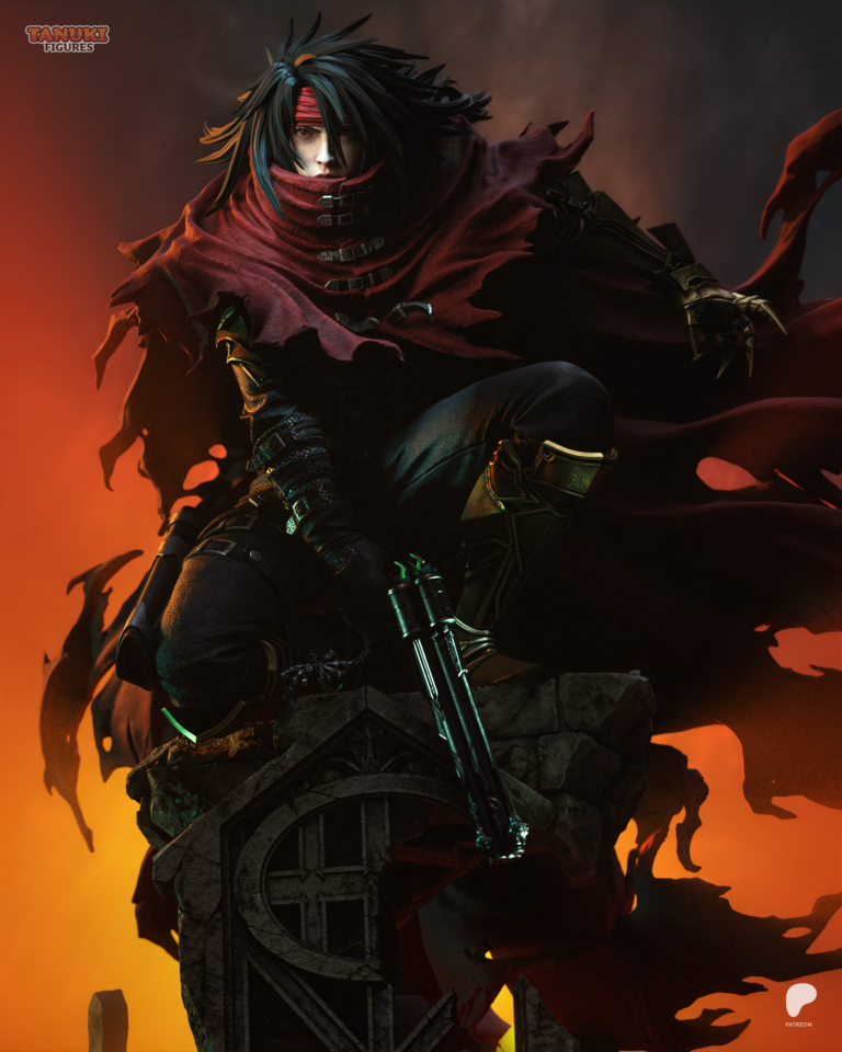 Vincent Valentine STL 2 + Bust - Final Fantasy