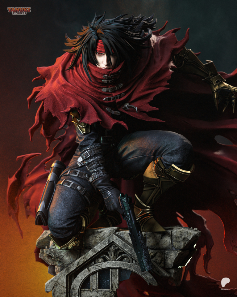 Vincent Valentine STL 2 + Bust - Final Fantasy