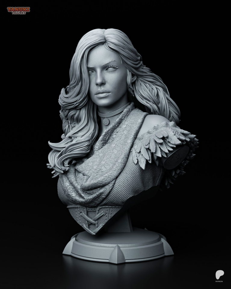 Yennefer of Vengerberg STL 5 + Bust - The Witcher