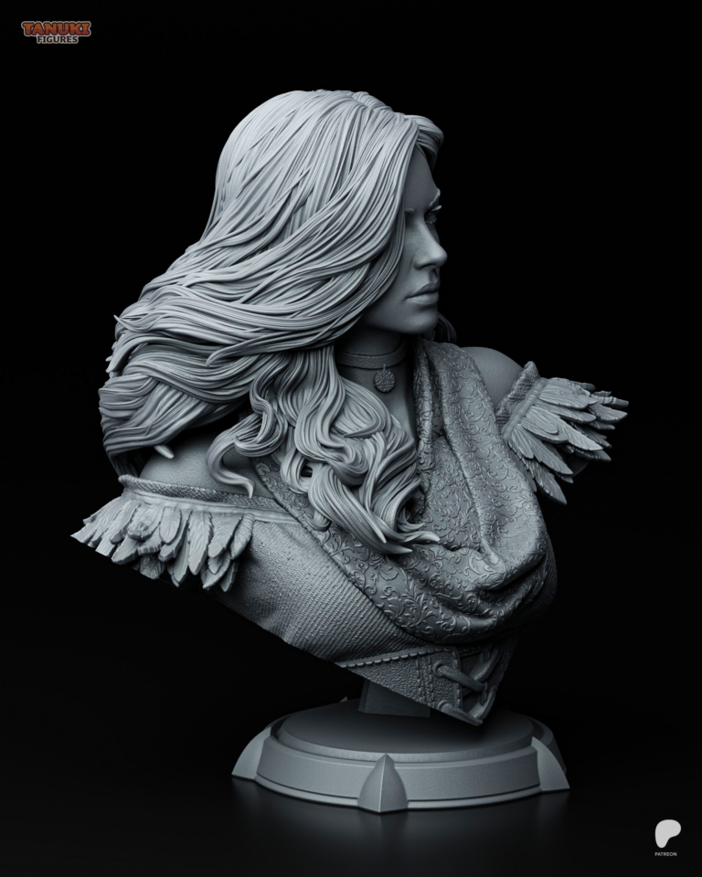 Yennefer of Vengerberg STL 5 + Bust - The Witcher