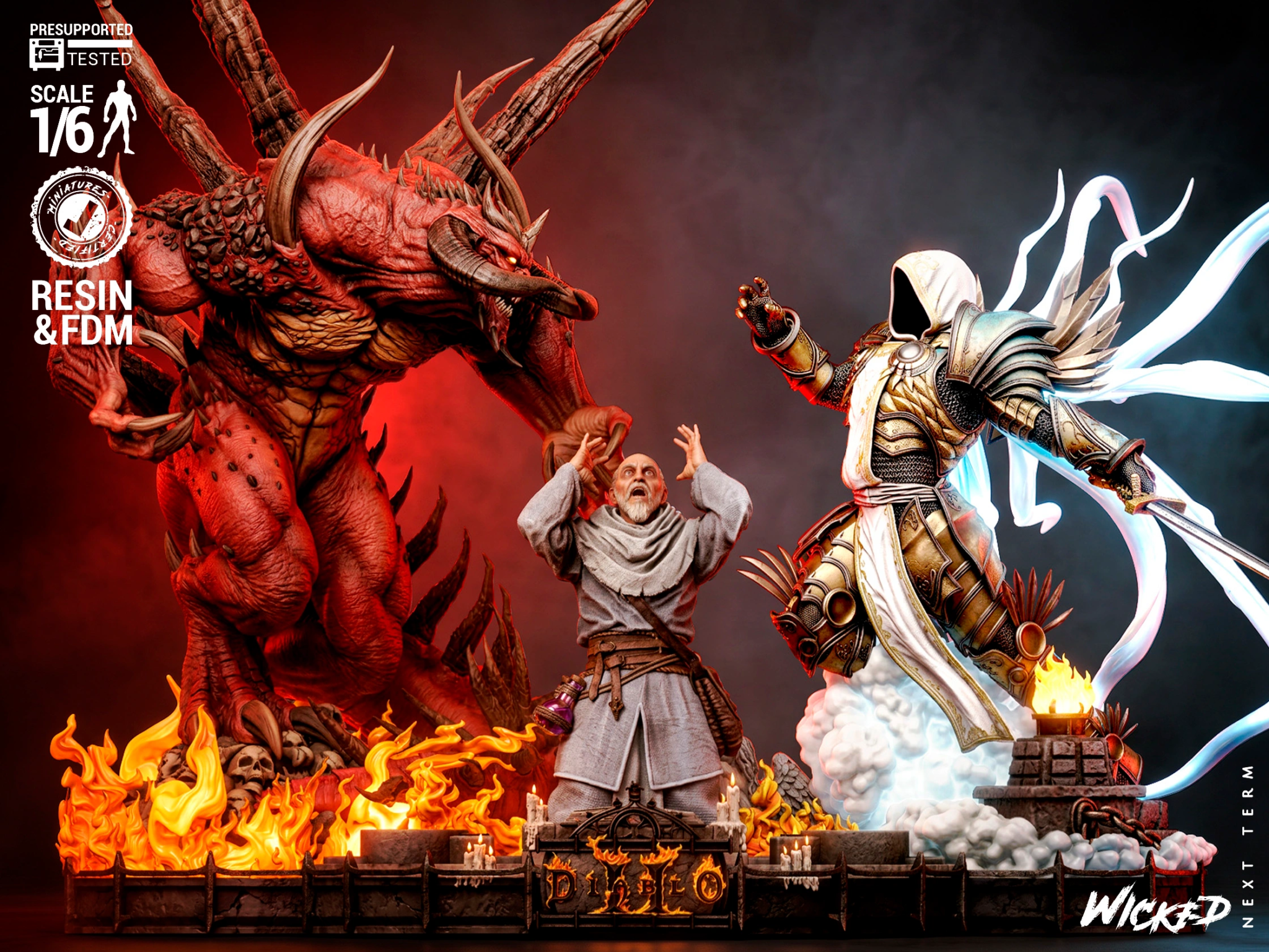 Diablo II Diorama + Bust + Extras - Diablo
