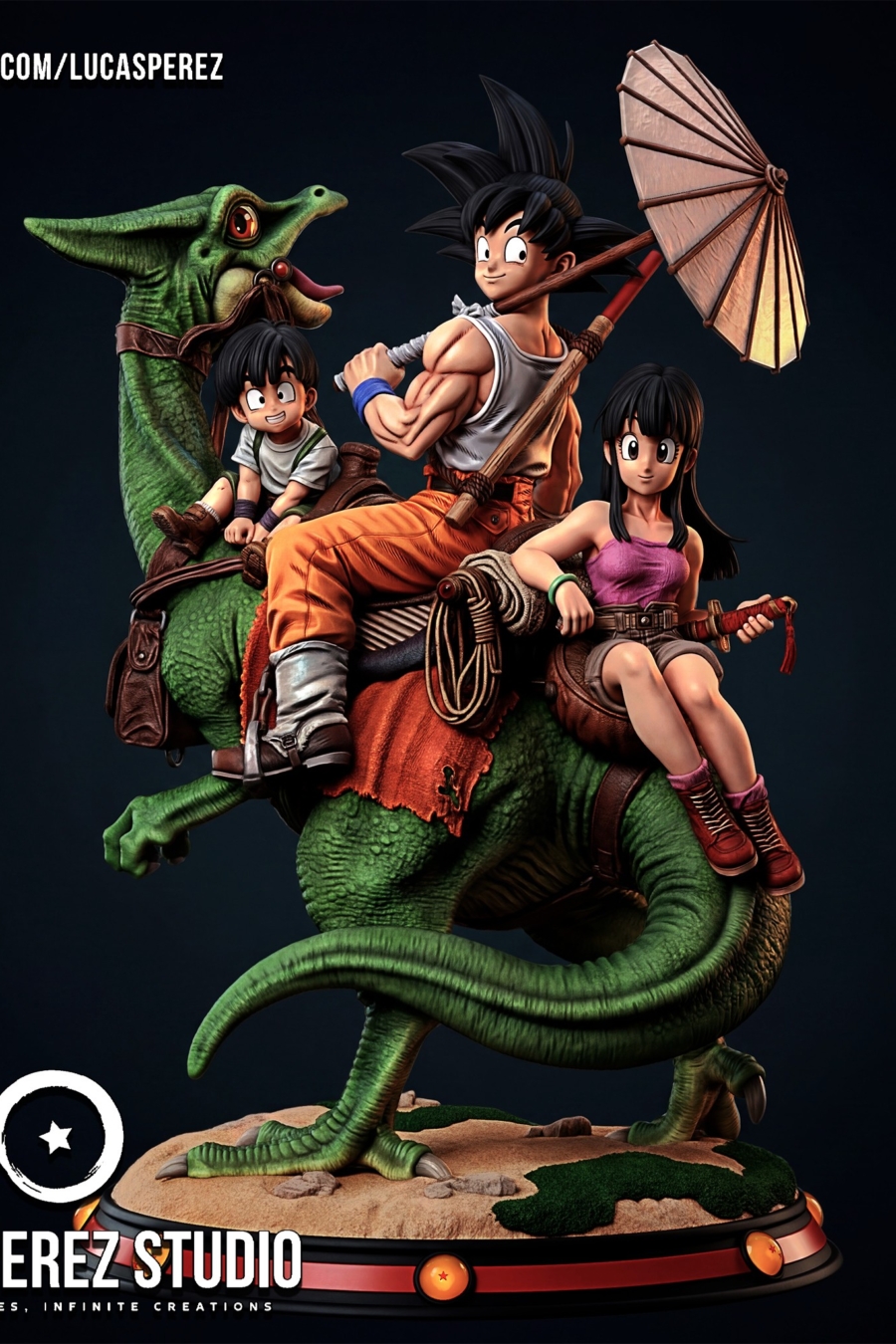Goku and Family Diorama - Dragon Ball