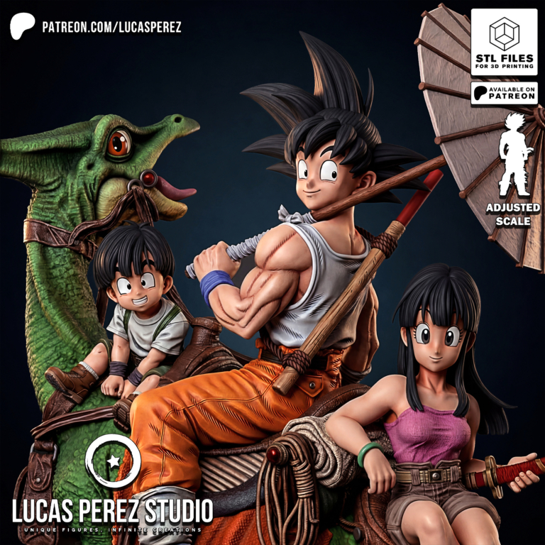 Goku and Family Diorama - Dragon Ball