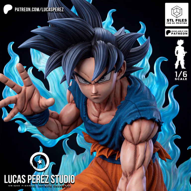 Goku Ultra Instinct STL 2 - Dragon Ball