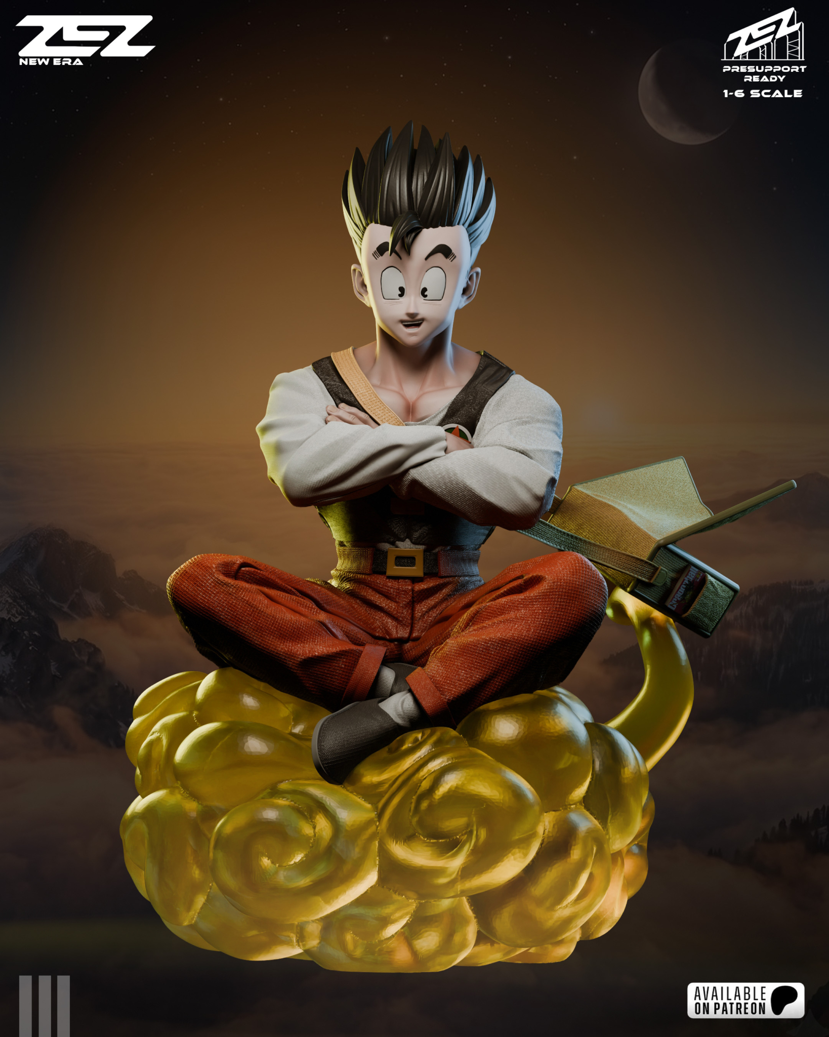 Teen Gohan STL 5 + Bust + Extras - Dragon Ball