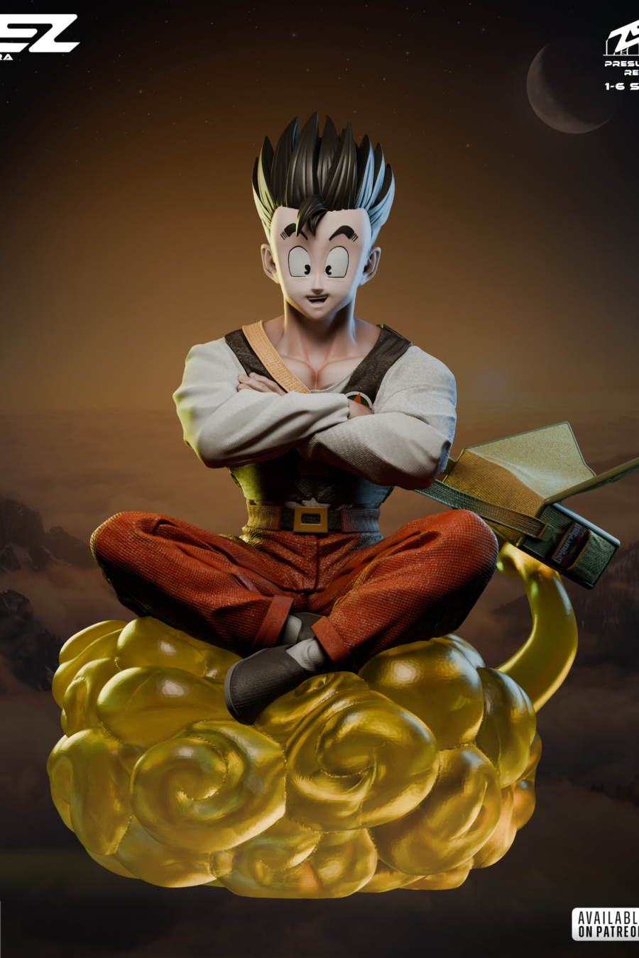 Teen Gohan STL 5 + Bust + Extras - Dragon Ball