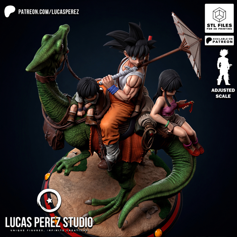 Goku and Family Diorama - Dragon Ball