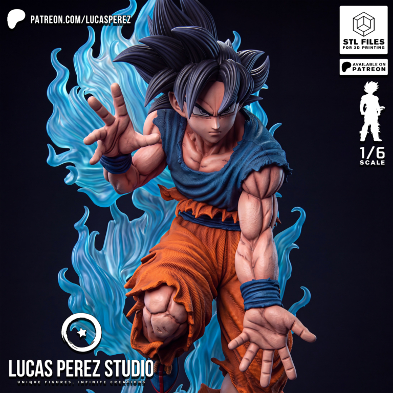 Goku Ultra Instinct STL 2 - Dragon Ball