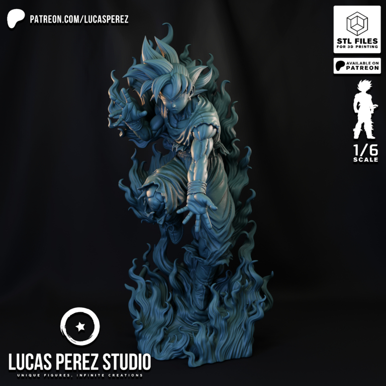 Goku Ultra Instinct STL 2 - Dragon Ball
