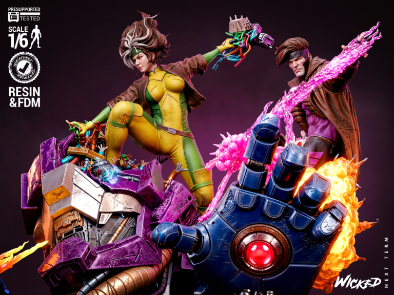 Gambit and Rogue Diorama + Extras – Marvel