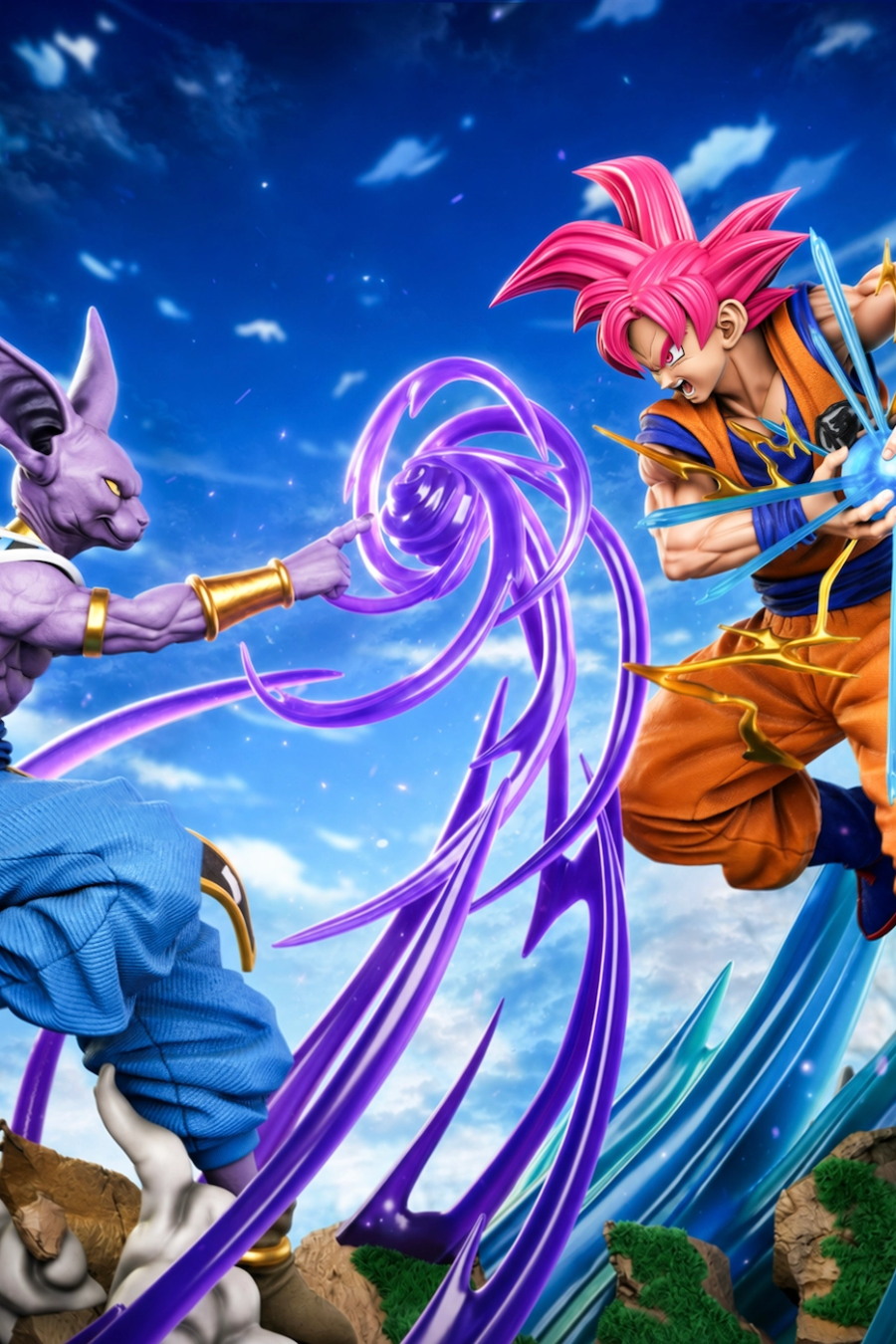 Goku vs Bills Diorama Cover