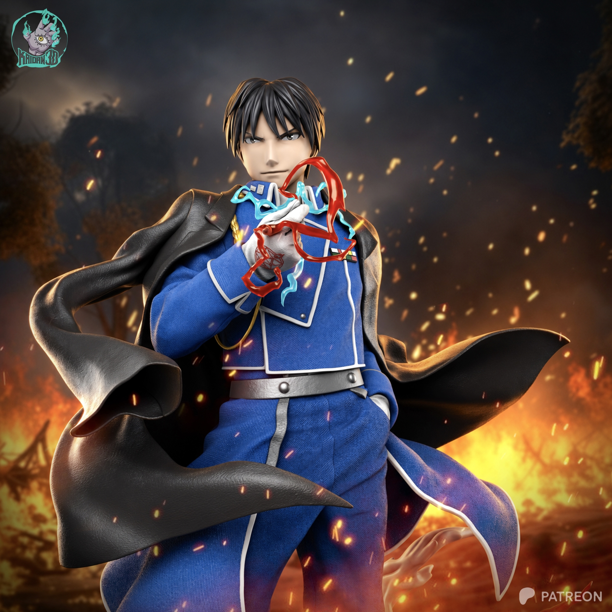 Roy Mustang STL 3 - Fullmetal Alchemist