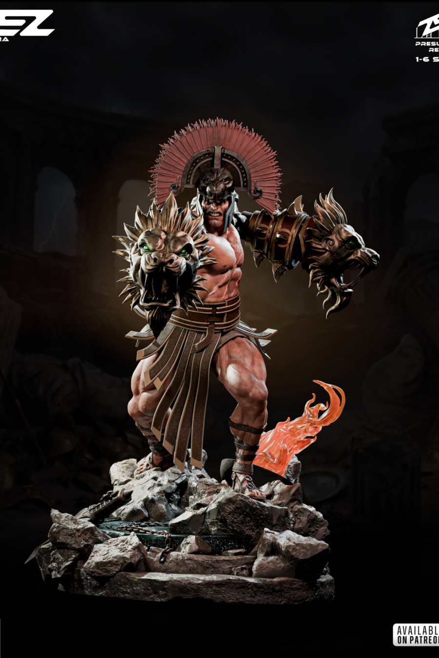 Hercules STL 3 + Bust + Extras - God of War