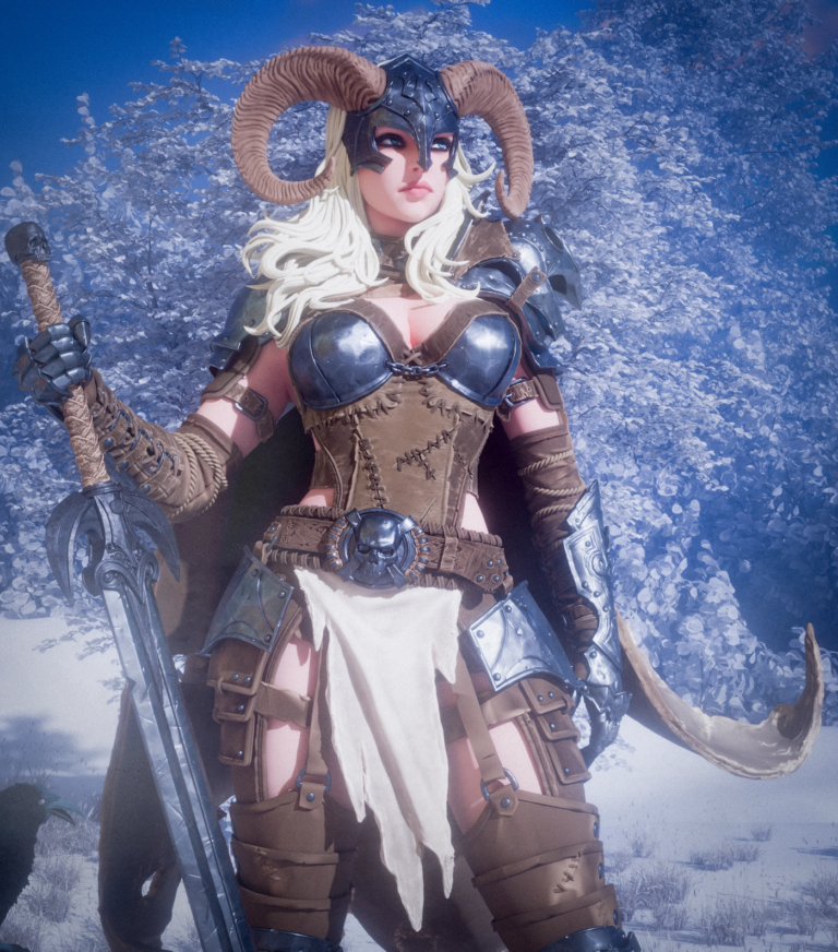 Warrior of the North STL + Bust + NSFW - Fantasy