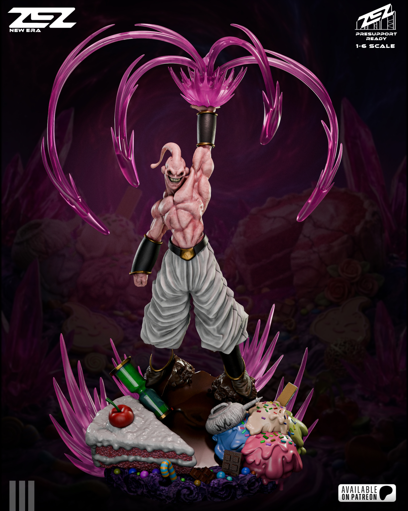 Majin Buu STL 2 + Bust + Extras - Dragon Ball