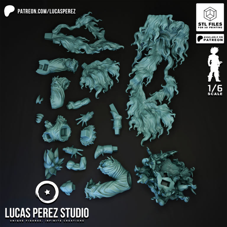 Goku Ultra Instinct STL 2 - Dragon Ball
