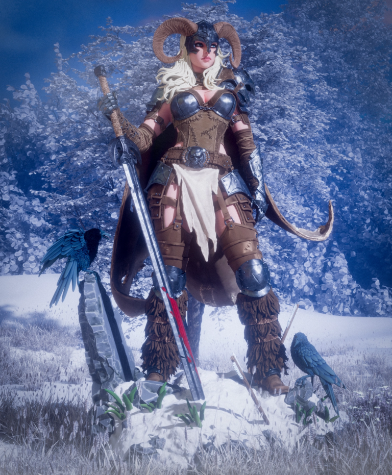 Warrior of the North STL + Bust + NSFW - Fantasy