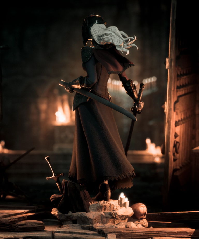 Yuria of Londor STL + Bust - Dark Souls