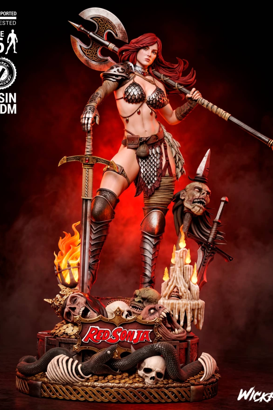 Red Sonja STL + Bust - Marvel