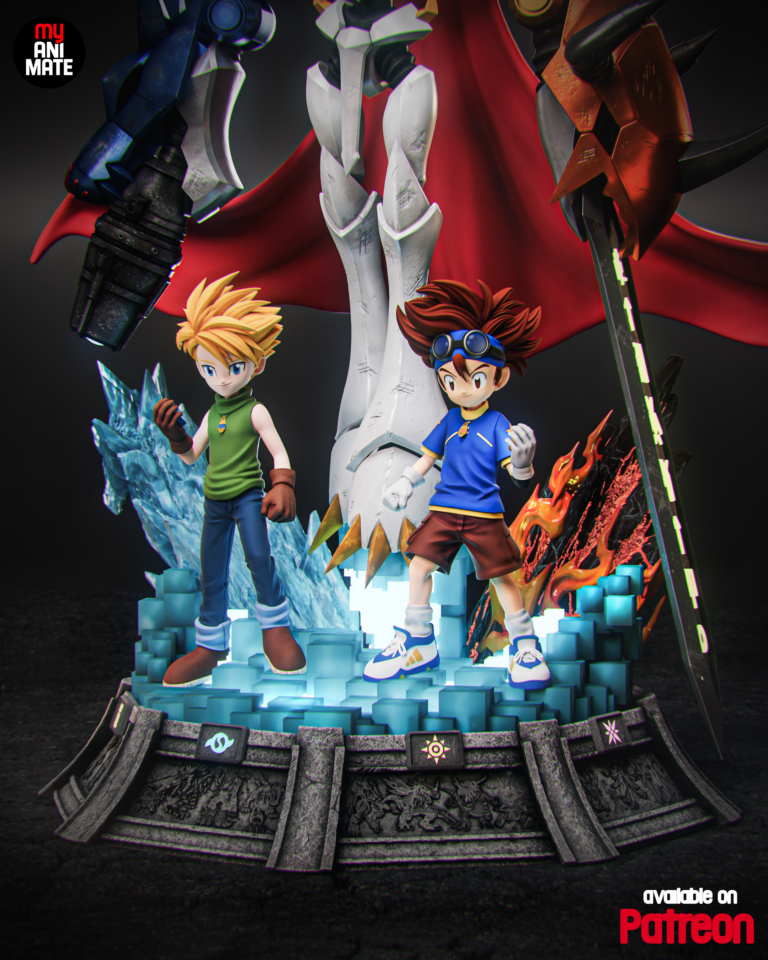 Omegamon STL Diorama - Digimon