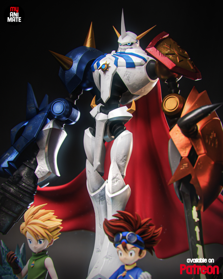 Omegamon STL Diorama - Digimon