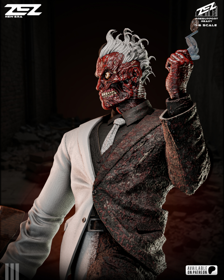Two-Face STL + Bust + Extras - DC