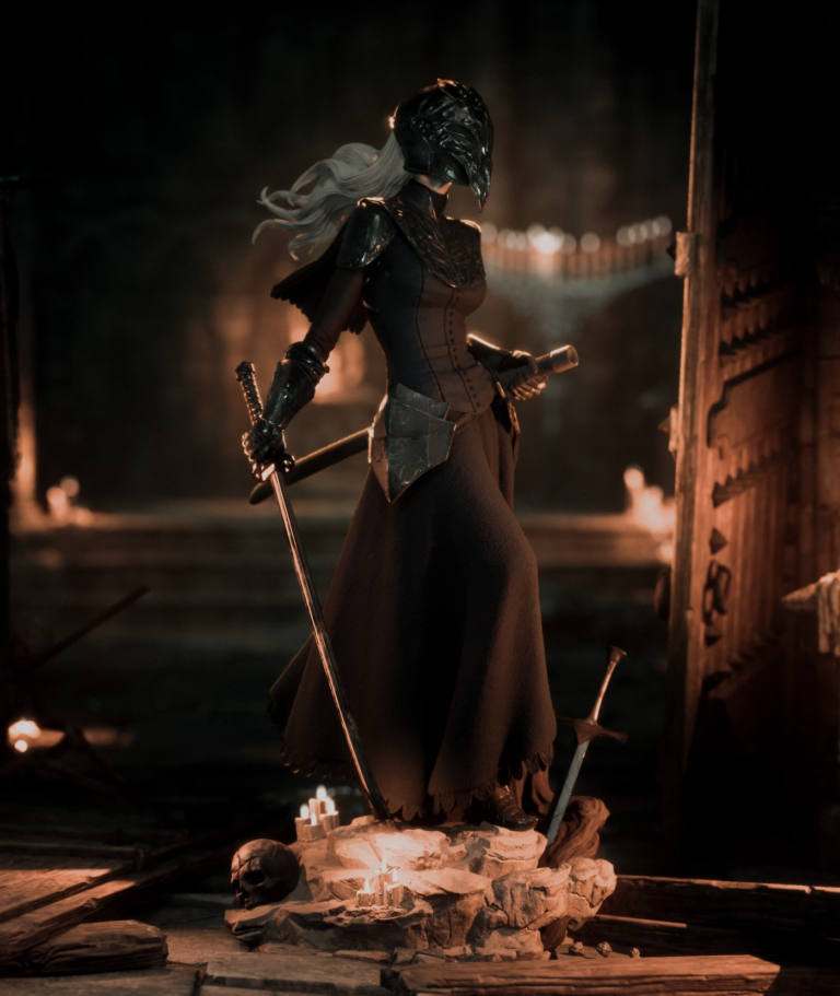 Yuria of Londor STL + Bust - Dark Souls
