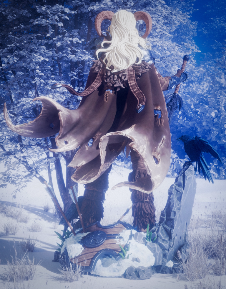 Warrior of the North STL + Bust + NSFW - Fantasy
