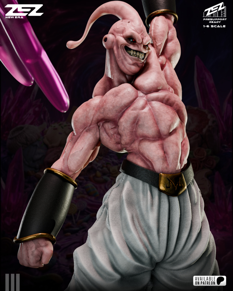 Majin Buu STL 2 + Bust + Extras - Dragon Ball