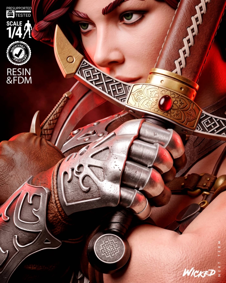 Red Sonja STL + Bust - Marvel