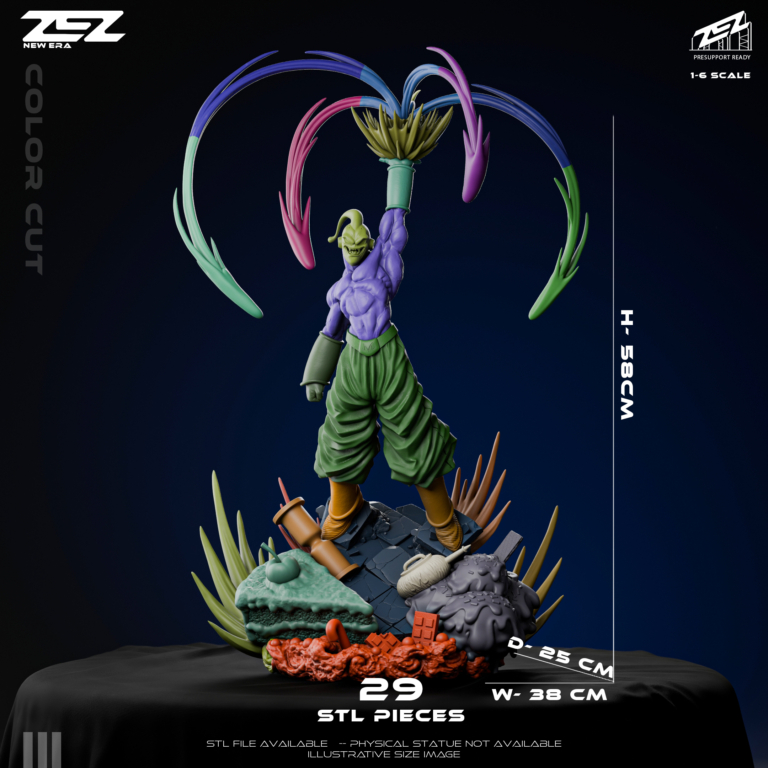 Majin Buu STL 2 + Bust + Extras - Dragon Ball