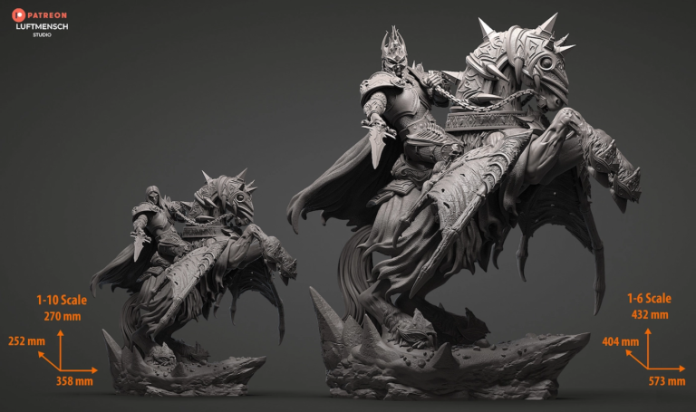 Invincible Lich King STL - Warcraft