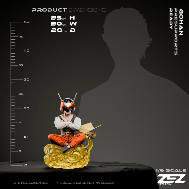Teen Gohan STL 5 + Bust + Extras - Dragon Ball