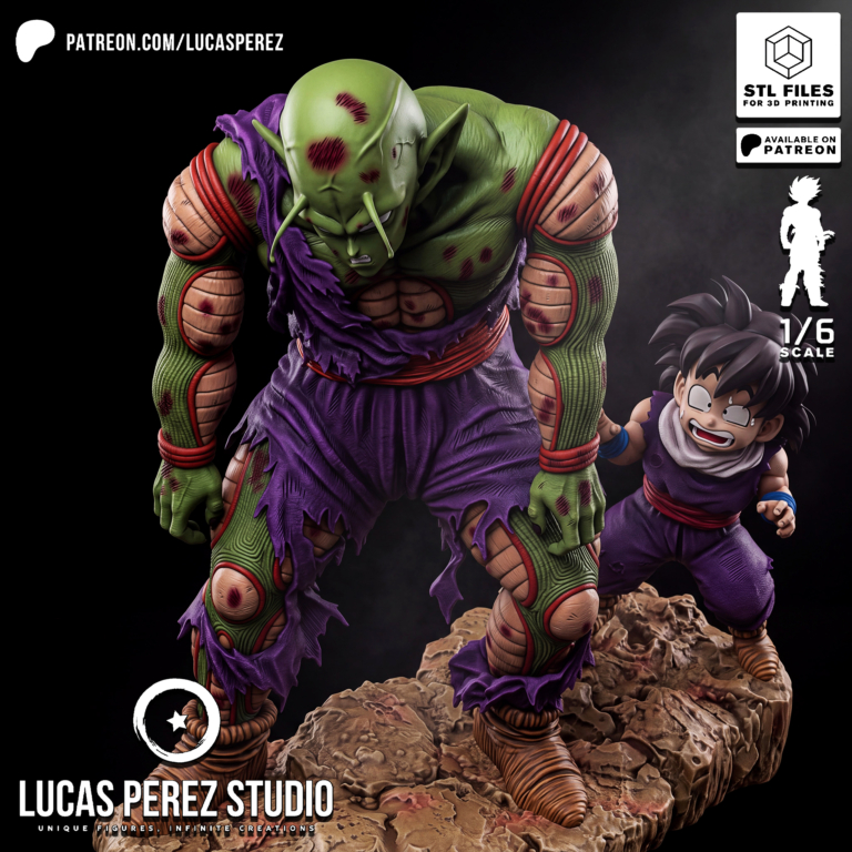 Piccolo and Gohan Diorama STL – Dragon Ball Z