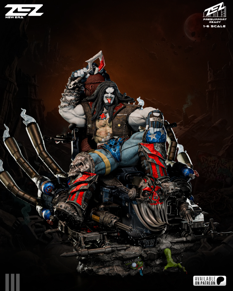 Lobo STL 3 on Throne STL – DC
