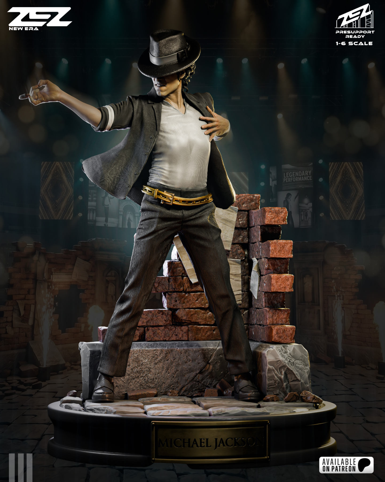 Michael Jackson STL 2 + Bust + Extras