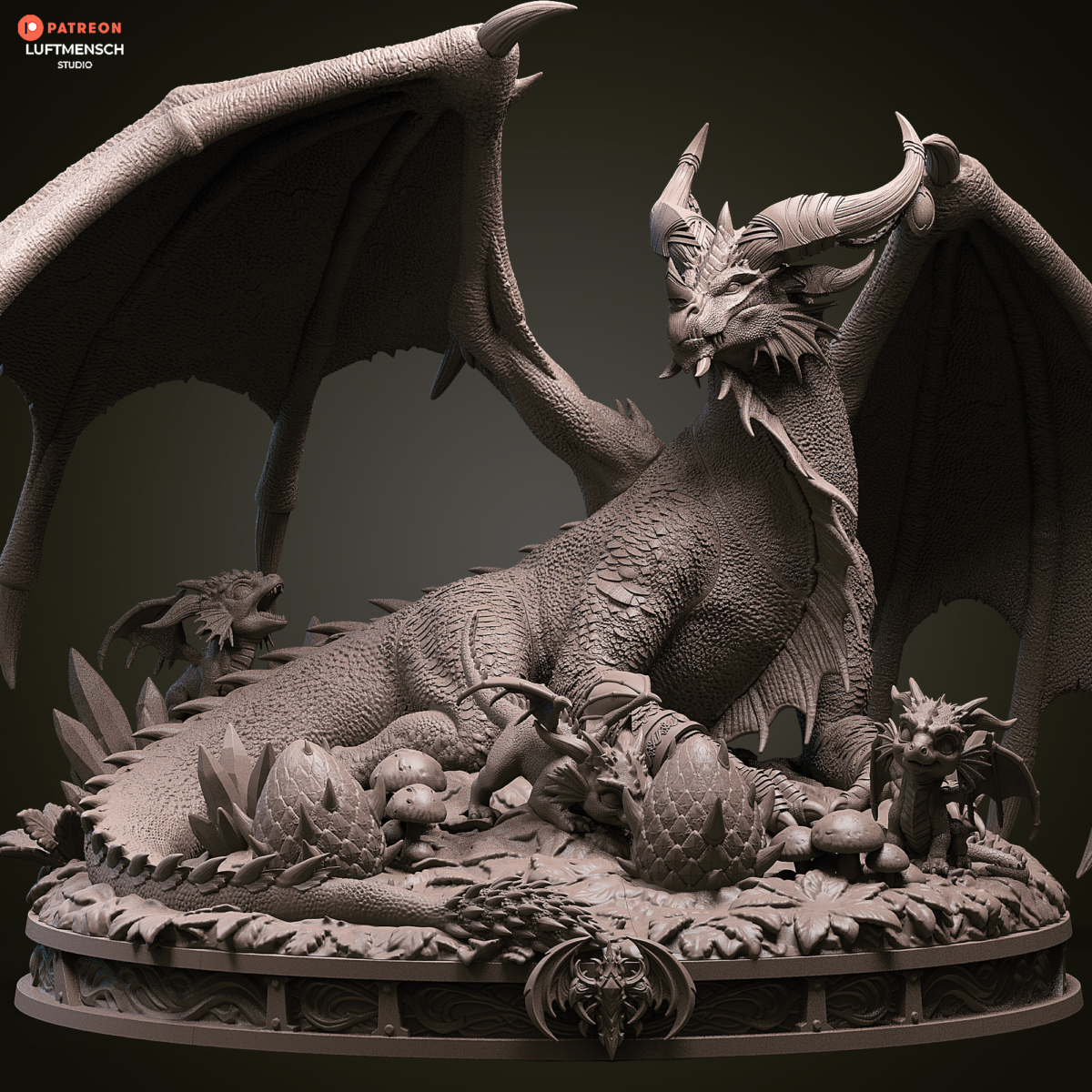 Alexstrasza Dragon STL Cover