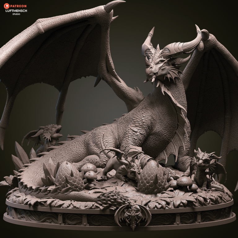 Alexstrasza Dragon STL Cover