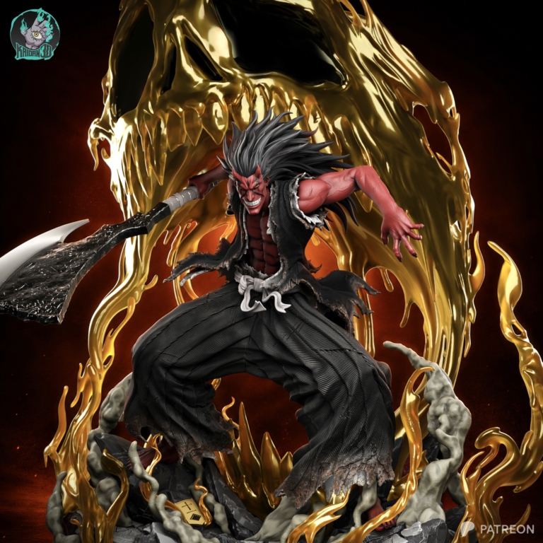 Kenpachi Zaraki STL Cover
