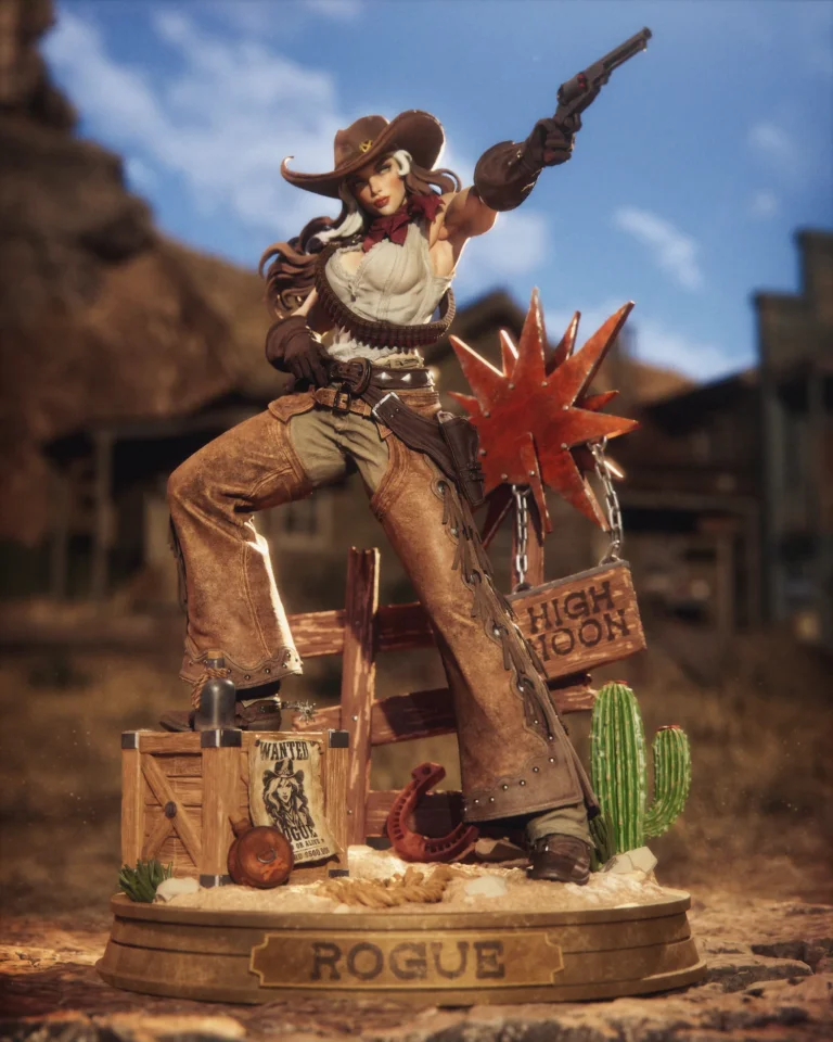 Cowgirl Rogue STL + Bust + NSFW – Marvel