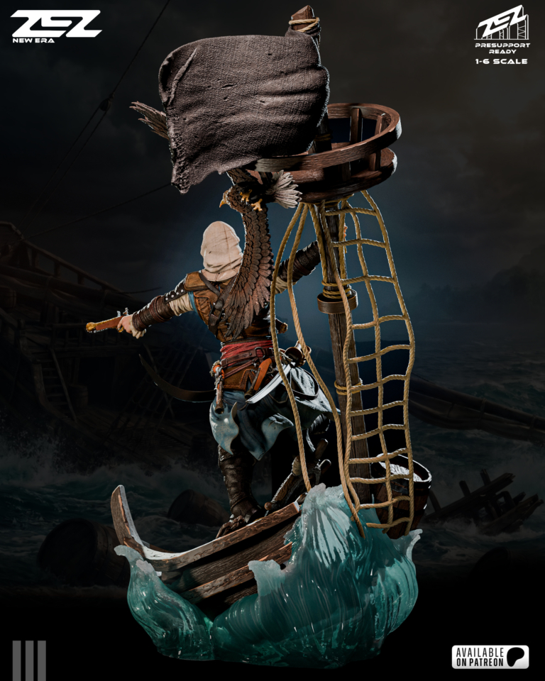 Edward Kenway STL 3 + Bust – Assassin’s Creed
